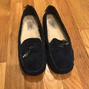 Navy Ugg Moccasins